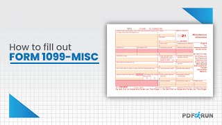 How to Fill Out a Form 1099Miscellaneous Online  PDFRun [upl. by Attezi295]