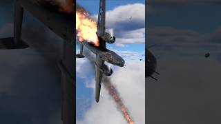 Getting swarmed by Axis fighters A B25J1 Mitchell goes down in flames [upl. by Chuu522]