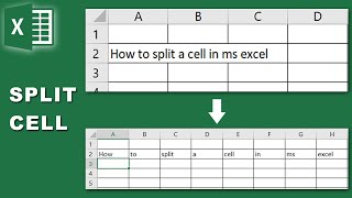 How to split cells in excel shortcut formula [upl. by Flori]