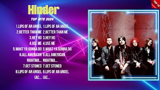 Hinder Greatest Hits 2024 Pop Music Mix  Top 10 Hits Of All Time [upl. by Donny205]