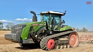 FENDT 1162 Vario MT Tractor Working on Spring Tillage [upl. by Neddra]