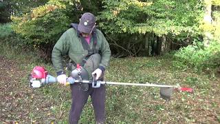 Review  Honda UMK425LE With Oregon Universal Brushcutter Blade [upl. by Atiugram]