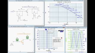 Comparing BJT hfe vs frequency on a simulator [upl. by Albric]