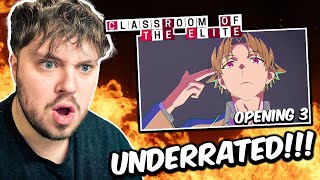 This Show Is WILD Classroom Of The Elite SEASON 3 OPENING REACTION [upl. by Iur718]