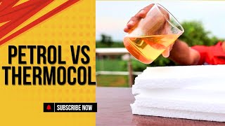 Thermocol vs petrol  How to make glue  Amazing Reaction 😱 [upl. by Aistek]