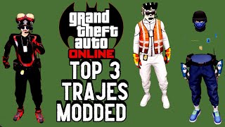 TOP 3 TRAJES MODDED MODO CRIADOR 2024 GTA 5 ONLINE [upl. by Pennington]