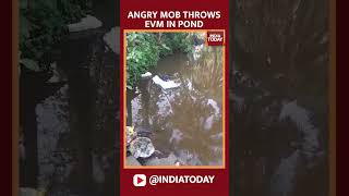 Lok Sabha Elections 2024 Angry Mob Throws Evm In A Pond In West Bengals South 24 Parganas [upl. by Noet]