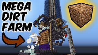 MEGA Dirt Farm in Skyblock ProtoSky EXTREME Nether Skyblock Ep21 [upl. by Atirhs113]