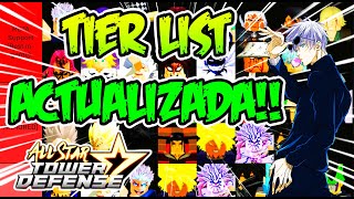 🔥LAS MEJORES UNIDADES en🌟ALL STAR TOWER DEFENSE 🌟 TIER LIST ACTUALIZADA NOVIEMBRE 2023 roblox [upl. by Greiner906]