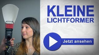 KLEINE LICHTFORMER Stofen Flashbender Bouncecard und Co [upl. by Aisnetroh932]