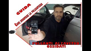 Smontaggio e sositutzione pulsanti alzavetro audi a4 b8 [upl. by Yahsal722]