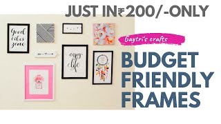 DIY  Make your Own Gallery Wall Frames At Home  Inspirational Gallery Frames And Canvas frames [upl. by Bozovich]