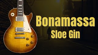 Awesome Blues Rock Guitar Backing Track  Joe Bonamassa  Sloe Gin [upl. by Elleinwad]