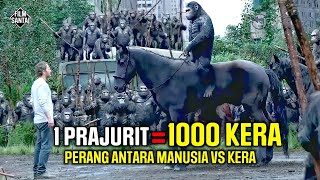 PERANG BERKECAMBUK ANTARA MANUSIA DAN KERA‼️Alur cerita film DAWN OF THE PLANET OF THE APES [upl. by Bambie]