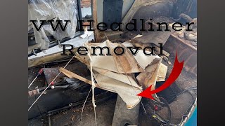 VW Headliner Removal [upl. by Ahsiekrats142]