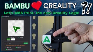 Printing the NEW Creality Logo in Multi Color using a Bambu Lab P1P  AMS [upl. by Arvell]