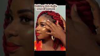 croiffure facile avec file torsadé richardson shortsvideo hairstyle hair [upl. by Minnie]