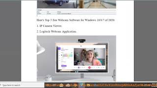 Top 5 free Webcam Software for Windows 1087 of 2020 [upl. by Anoel490]