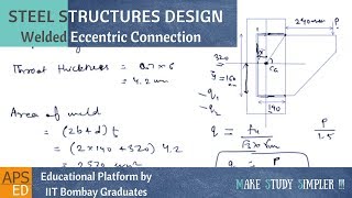 Eccentric Welded Connection  Design of Steel Structures [upl. by Ydiarf]