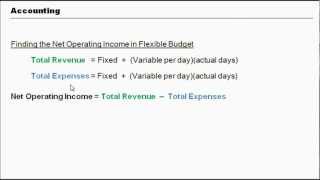 Finding Net Operating Income in Flexible Budget Accounting [upl. by Stoeber]