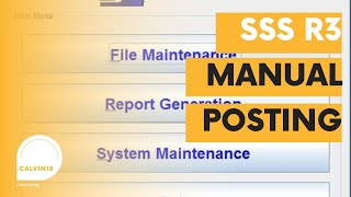 Paano Gamitin ang SSS R3 Manual posting of contributionsOld process [upl. by Naot]