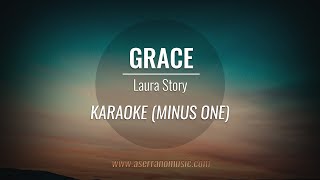 Grace  Laura Story  Karaoke Minus One Acoustic Guitar [upl. by Yrtnej]