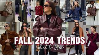 2024 FALL FASHION TRENDS  WHAT TO WEAR THIS SEASON [upl. by Marzi823]