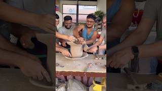 Destruction feels good 😀 pottery potteryfails soothing clay art indianpottery recycled [upl. by Heuser255]