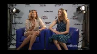 Gemma Arterton amp Saiorse Ronan  Byzantium Interview with Tribute at TIFF 2012 [upl. by Chaffinch]