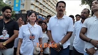 Beach Clean up activity by PS Foundation Pradeep Sharma and Swikriti Sharma several NGOs Juhu beach [upl. by Kirenoj]