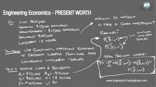 Present Worth  Fundamentals of Engineering Economics [upl. by Uziel]