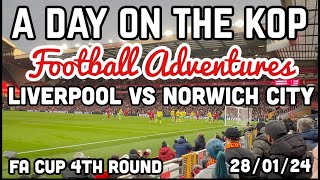 Liverpool vs Norwich City  A Day on the Kop [upl. by Aihsemek]