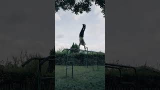 Handstandwalking on two bars and droprotation 165 meters calisthenics turnen [upl. by Polash]