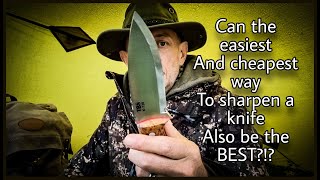 The Absolute Best Knife Sharpening Method  Cheap  Easy [upl. by Eciralc]