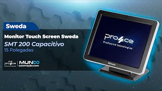 Monitor Touch Screen Sweda 15 Polegadas SMT 200 Capacitivo [upl. by Neyrb]