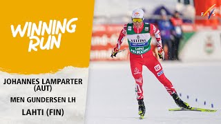 Lamparter beats S Rettenegger by just 01 sec  FIS Nordic Combined World Cup 2324 [upl. by Mortie]