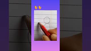 How to draw easy cat drawing step by steps cat shorts [upl. by Shoifet]