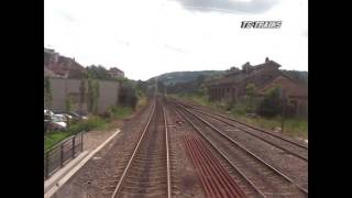 TG CL 18 TG TRAINS Cab Ride Paris Vesoul Belfort Mulhouse [upl. by Ahseiat]