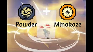 Powder and Minakaze Combo  Shindo Life [upl. by Kery829]