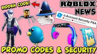 ROBLOX NEWS PROMO CODE RENEWED GNARLY TRIANGLE HEADPHONES ACCOUNT SECURITY amp HIDDEN ITEM CODE [upl. by Garrik]