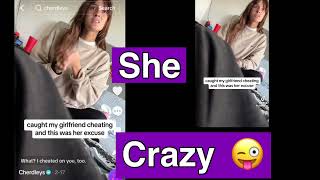 Girlfriend has Crazy Excuse for Cheating On Boyfriend😳 reaction tiktokvideo [upl. by Thibault338]