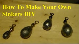 How To Make Sinkers For Fishing DIY [upl. by Aslehc]