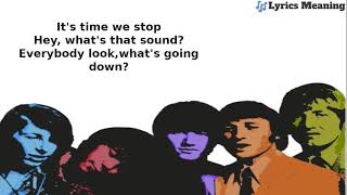 Buffalo Springfield  For What Its Worth  Lyrics Meaning [upl. by Alael]