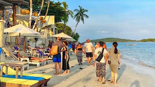 Chaweng Beach Is Busy In Koh Samui  Thailand Vlog  Mike Abroad [upl. by Annil]