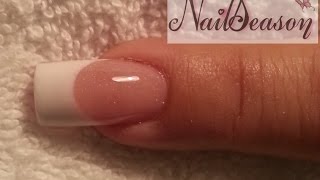 Como hacer uñas acrilicas frances paso a paso Tutorial [upl. by Fernando448]