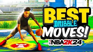 BEST DRIBBLE MOVES FOR EVERY BUILD ON NBA 2K24 BEST DRIBBLE COMBOS  SIGNATURE STYLES NBA 2K24 [upl. by Enajharas]