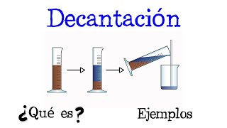 ⚗️ ¿Qué es la Decantación ⚗️ Fácil y Rápido  QUÍMICA [upl. by Keldon690]