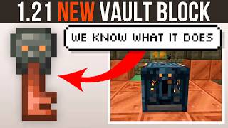 Minecraft 121  Trial Key Use The Trial Vault Block [upl. by Sitoiganap]