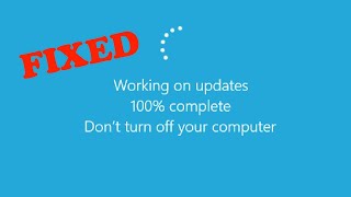 Windows 10 Update Stuck at 100 Complete  4 Solutions 2024 [upl. by Ardnuasak]