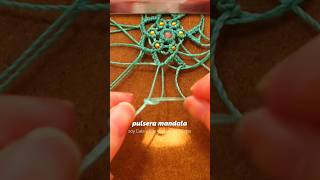 Tutorial Pulsera Mandala  Tejido con nudos e hilo diy [upl. by Llevaj865]